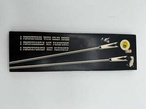 Set of 6 vintage 1960’s Fondue Forks with Color  Knobs Wood Stainless Steel